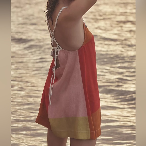 Celandine Linen Blend Shift Dress - Picture 3 of 5